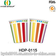 Tasse à papier à mur unique jetable de couleur arc-en-ciel (HDP-0115)